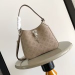 Louis Vuitton All Around Small Handbag Black Monogram Perforated Leather M28306 Crossbody Bag
