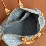 Louis Vuitton Keepall Bandoulière 45 Duffel Bag M25334 in Light Blue Denim